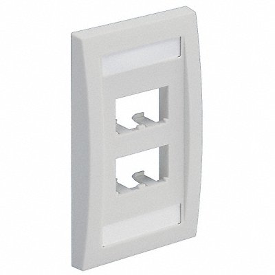 Wall Plate Single Gang 4 Ports Off White MPN:CFPE4IWY