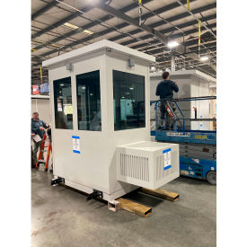 Panel Built 5' x 8' x 9' Guard Booth Pre-Assembled Cirrus Gray STBGB68-Cirrus Gray1637