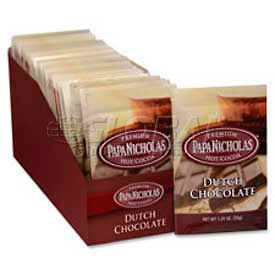 PapaNicholas Premium Hot Cocoa Mix Dutch Chocolate 1.25 oz. 24/Box PCO79224