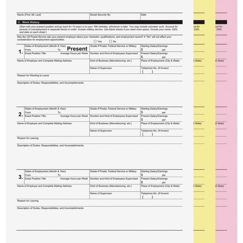 PM Printer Reverse Carbonless Copy Paper, Yellow/Pink, Letter (8.5in x 11in), 835 Sheets Per Case, 20 Lb MPN:90771007
