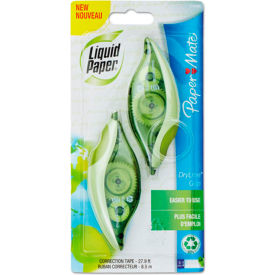 Liquid Paper® DryLine® Grip Recycled Correction Tape 1/5 in x 335 in White 2/Pack 1744480