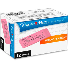 Paper Mate® Pearl Eraser Large 12/BX Pink 70521