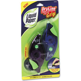 Liquid Paper® DryLine® Grip Correction Tape 1/5 in x 335 in White 2/Pack 87813