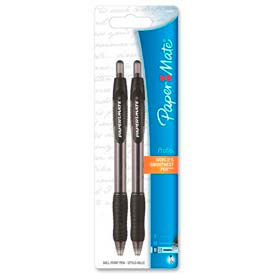 Paper Mate® Profile Ballpoint Retractable Pen 1.4mm Translucent/Black Barrel Black Ink 89468