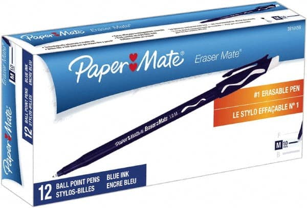 Stick Pen: 1 mm Tip, Blue Ink MPN:3910158