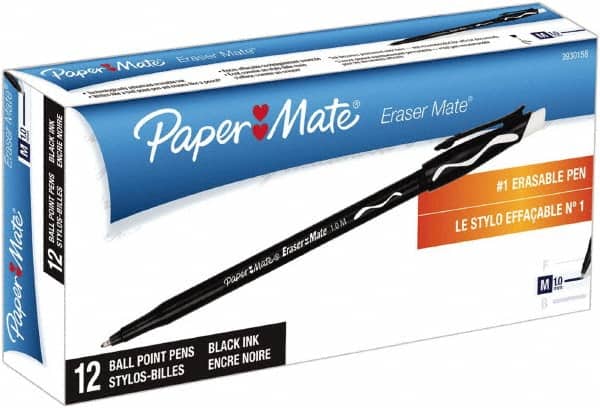 Stick Pen: 1 mm Tip, Black Ink MPN:3930158