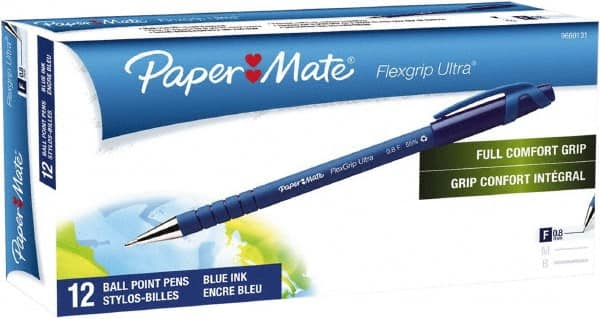 Stick Pen: 0.8 mm Tip, Blue Ink MPN:9660131