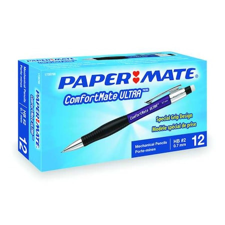 Pencil, Eraser Included, Standard, HB, PK12 MPN:1738798