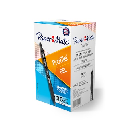 Profile Gel Pen, 0.5mm, Black, PK36 MPN:2095452