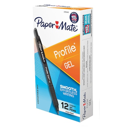 Pen, Black, Non-Erasable, Gel, PK12 MPN:2095468