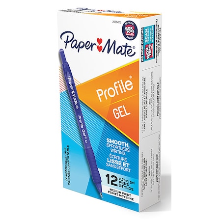 Pen, Blue, Non-Erasable, Gel, PK12 MPN:2095472
