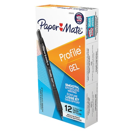 Pen, Black, Non-Erasable, Gel, PK12 MPN:2095476
