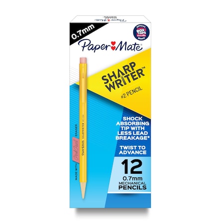 Pencil, Eraser Included, Standard, HB, PK12 MPN:3030131C