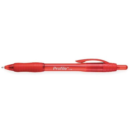 Retractable Ballpoint Pen, 1.4 mm, Red PK12 MPN:89467