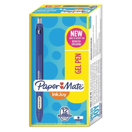 InkJoy Gel Retractable Pen, Blue, PK12 MPN:PAP1951721A