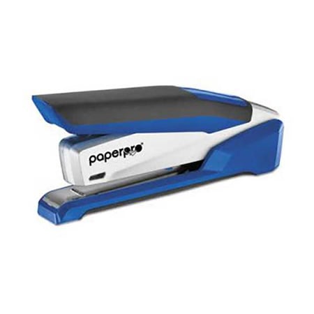 InPower One-Finger 3-in-1 Desktop Stapler, Antimicrobial Protection, 28-Sheet Capacity, Blue/Silver MPN:ACI1118
