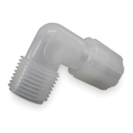 Elbow, 90, PFA, PTFE, ETFE, Comp, 1/2Inx3/8In MPN:GAME-86