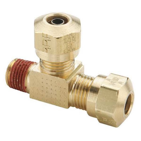 Tee, Brass, Comp1/4