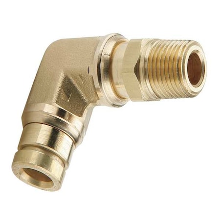 Elbow, Brass, Push-Fit1/4 in, MNPT1/8 in MPN:169PTC-4-2