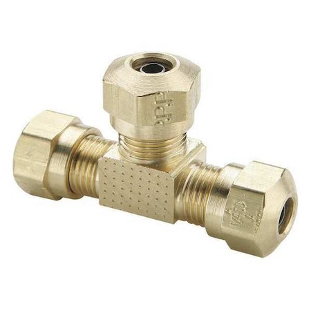 Tee, Brass, Comp1/4