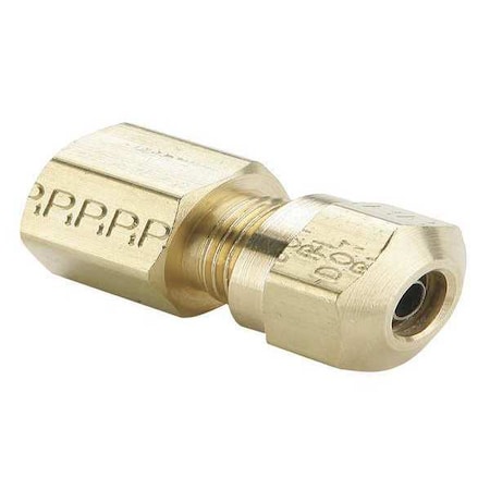 Strt, Brass, Comp. 1/4 in, FNPT 1/4 in MPN:66NTA-4-2