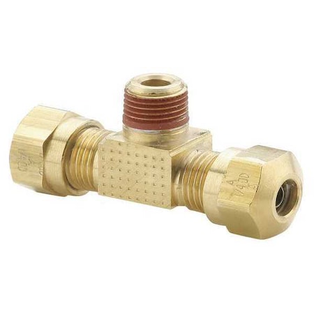 Tee, Brass, Comp1/4