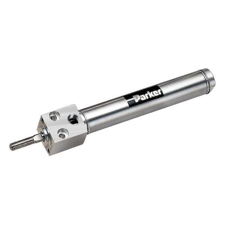 Air Cylinder, 7/16 in Bore, 1 in Stroke, Round Body Double Acting, Stainless Steel . MPN:0.44BFDSR01.00