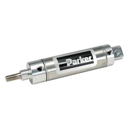 Air Cylinder, 7/16 in Bore, 1 in Stroke, Round Body Double Acting, Stainless Steel . MPN:0.44DPSR01.00