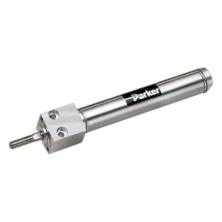 Air Cylinder, 3/4 in Bore, 4 in Stroke, Round Body Single Acting, Stainless Steel . MPN:0.75BFNSR04.00