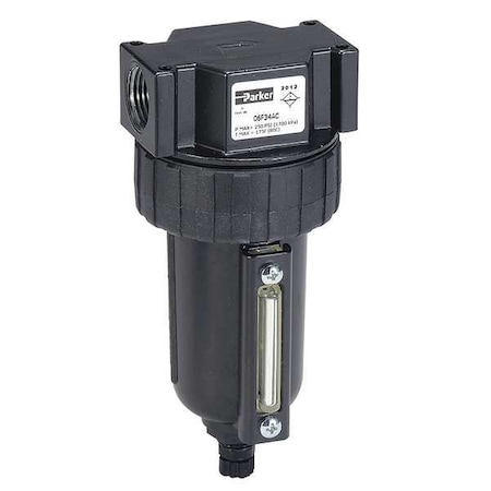 Compressed Air Filter, 250 psi, 3.24 In. W MPN:07F34BC