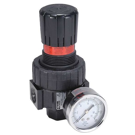 Air Regulator, 1/2 In. NPT, 90 cfm, 250 psi MPN:07R318AC