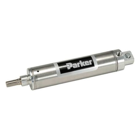 Air Cylinder, 7/8 in Bore, 2 in Stroke, Round Body Single Acting, Stainless Steel . MPN:0.88PSR02.00