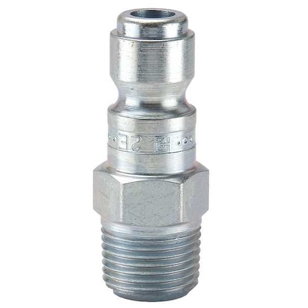 Coupler Plug, Steel, 3/8 In. Pipe, 110 cfm MPN:0F