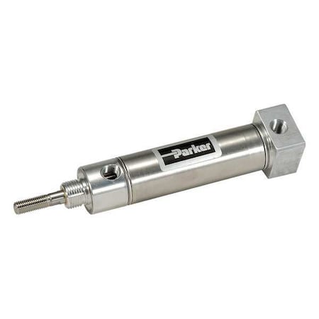 Air Cylinder, 1 1/16 in Bore, 3 in Stroke, Round Body Double Acting, Stainless Steel . MPN:1.06BRDSR03.00