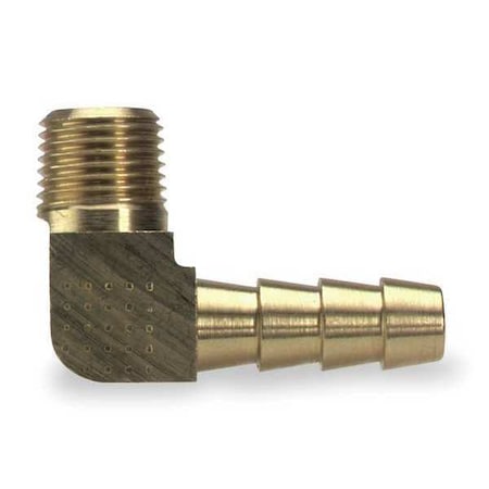 Hose Barb, 3/8 In Barb, 1/4 In MNPT, Brass MPN:129HB-6-4