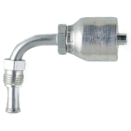 Crimp Fitting, 90 deg., 3/8