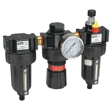 Filter/Regulator Lubricator, 1/2 In. NPT MPN:16A34B18A4BC