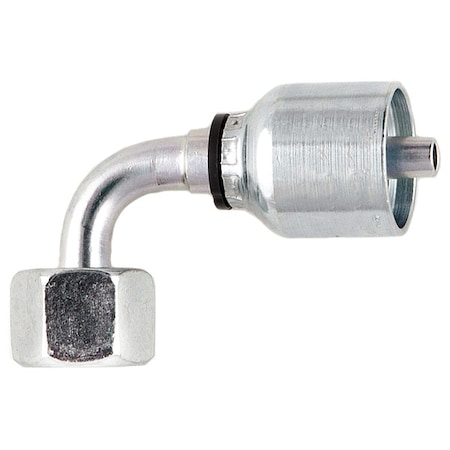 Crimp Fitting, 90 deg., 1/4