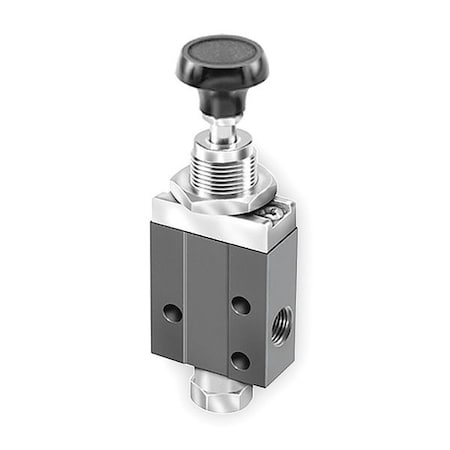 Manual Air Control Valve, 3-Way, 1/8In NPT MPN:404411000