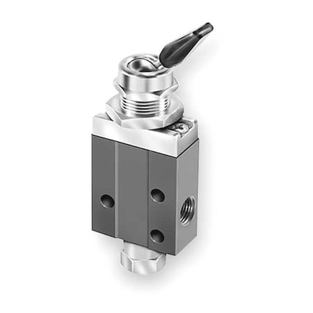 Manual Air Control Valve, 3-Way, 1/8In NPT MPN:404811000