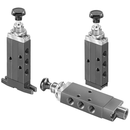 Manual Air Control Valve, 4-Way, 1/8In NPT MPN:410411000
