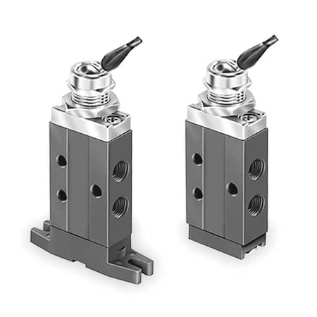 Manual Air Control Valve, 3-Way, 1/8In NPT MPN:414811000
