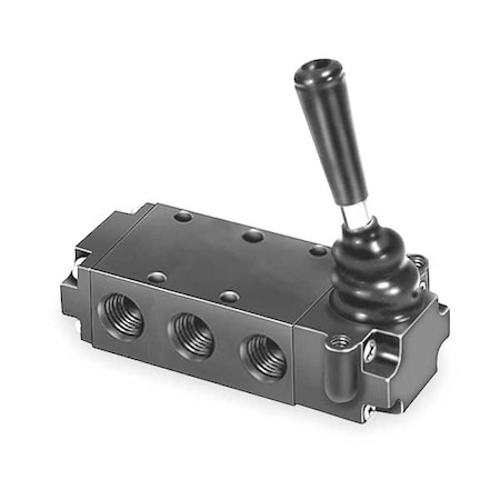Manual Air Control Valve, 4-Way, 1/4In NPT MPN:520811000