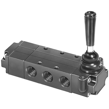 Manual Air Control Valve, 4-Way, 1/4In NPT MPN:521831000