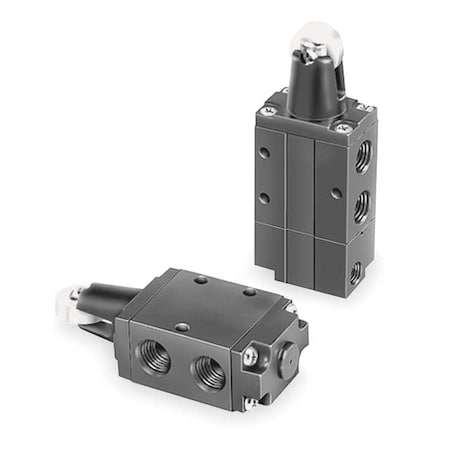 Manual Air Control Valve, 3-Way, 1/4In NPT MPN:524211000