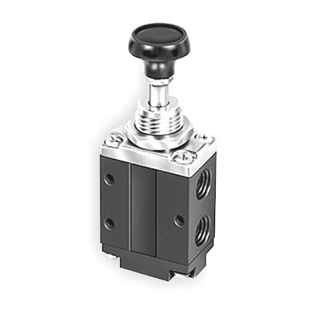 Manual Air Control Valve, 3-Way, 1/4In NPT MPN:524431000
