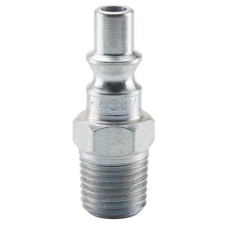 Coupler Plug, Steel, MNPT, 1/4 In. Pipe MPN:A2C