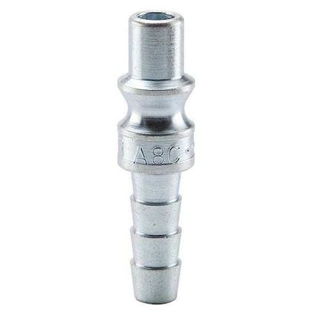 Coupler Plug, Steel, Hose Barb, 25 cfm MPN:A8C