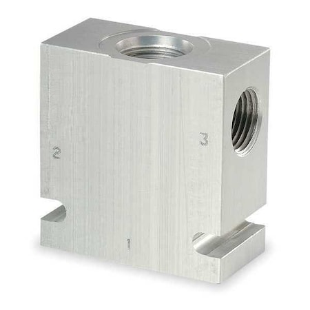Valve Base, #6, Steel, Three Positions MPN:B08-3-6T