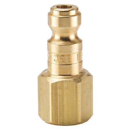 Coupler Plug, Brass, FNPT, 1/4 In. Pipe MPN:B3C